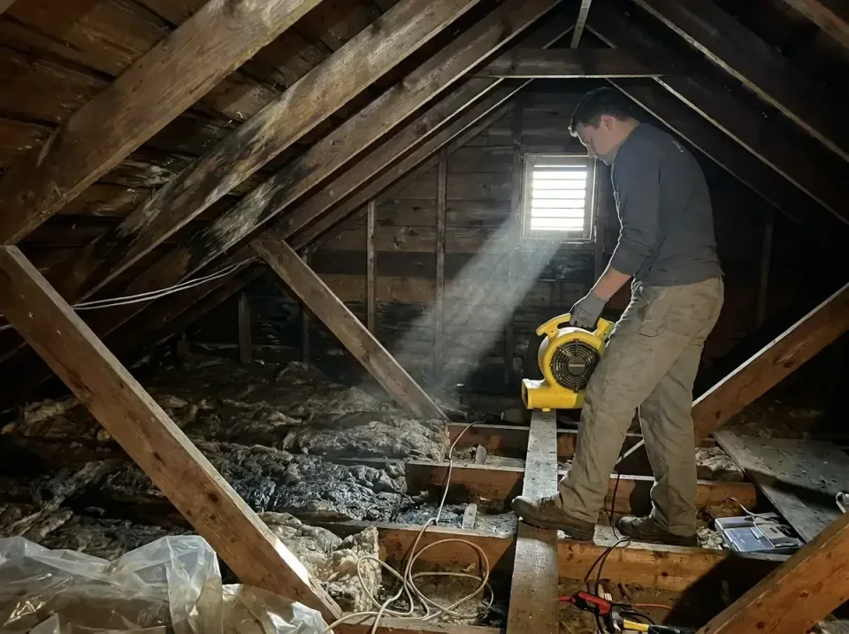 attic-water-damage-drying-proc-007 — frequently asked questions, Emergency Water Extraction & 24/7 Flood Response in Demopol…